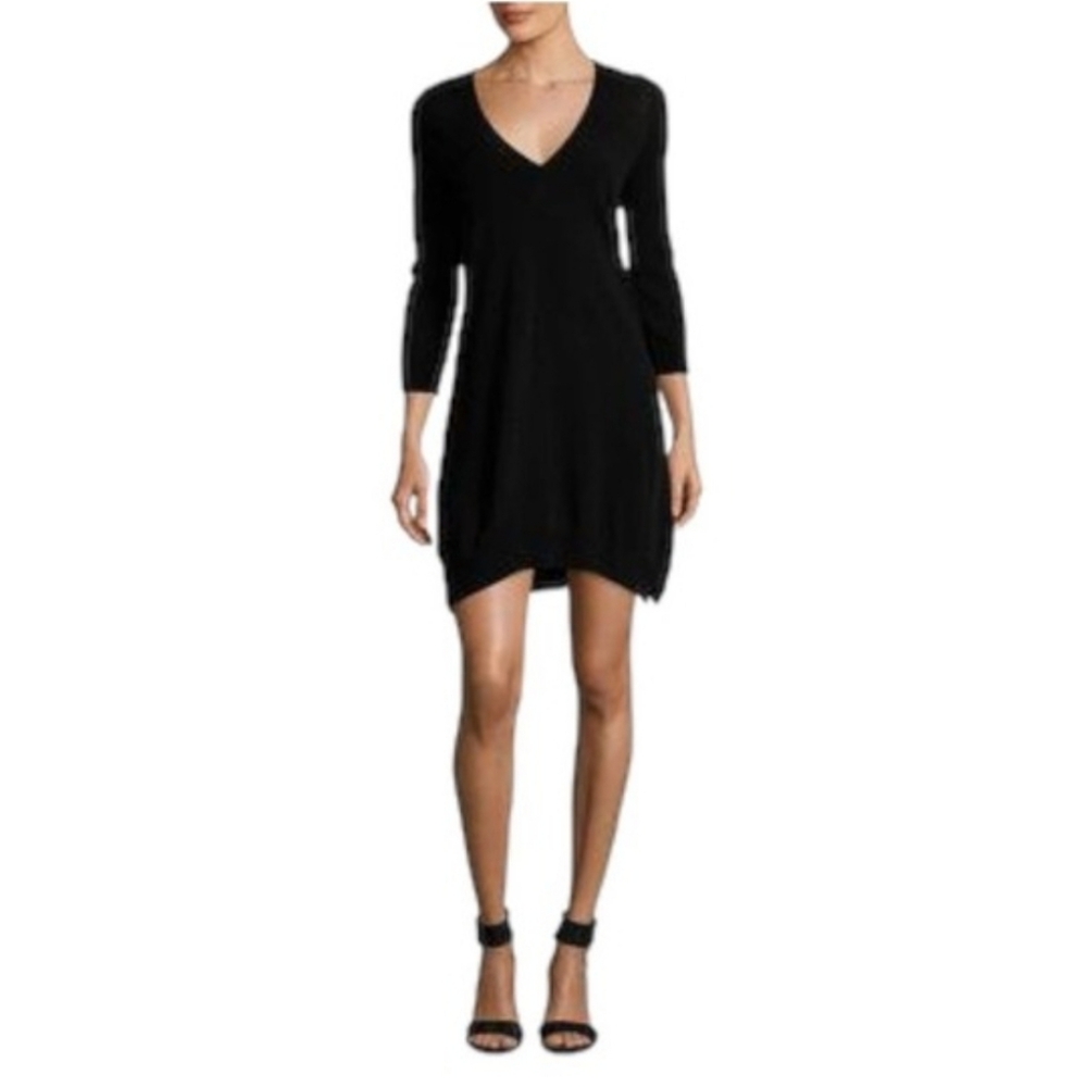 ZADIG & VOLTAIRE Riza VE Pointelle Black Knit Dress